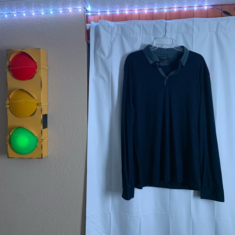 Banana Republic long sleeve Popover shirt